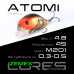 Воблер-шед Zemex Atomi 45SP SSR длина 45мм вес 4,8гр цвет #M201