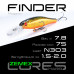 Воблер-минноу Zemex Finder 75SP DR длина 75мм вес 7,8гр цвет #N303