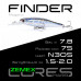 Воблер-минноу Zemex Finder 75SP DR длина 75мм вес 7,8гр цвет #N305