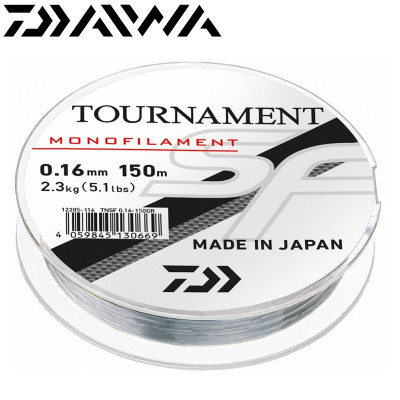 Леска монофильная Daiwa Tournament SF размотка 150м серая