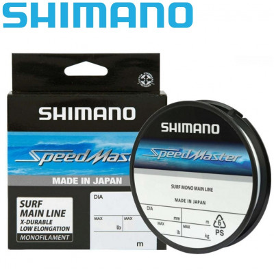 Леска монофильная Shimano Speedmaster Surf Mono размотка 1200м прозрачная