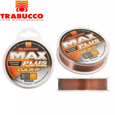 Леска монофильная Trabucco Max Plus Line Carp диаметр 0,35мм размотка 300м коричневая