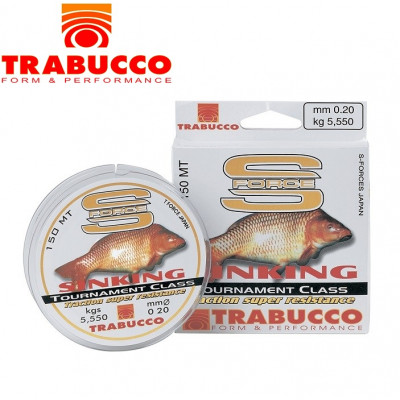 Леска монофильная Trabucco S-Force Sinking диаметр 0,30мм размотка 150м коричневая