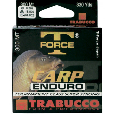 Леска монофильная Trabucco T-Force Carp Enduro диаметр 0,309мм размотка 600м