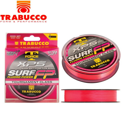 Леска монофильная Trabucco T-Force XPS Surf Fluoro Power диаметр 0,251мм размотка 300м
