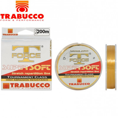 Леска Trabucco Tournament Super Soft диаметр 0,185мм размотка 200м золотая
