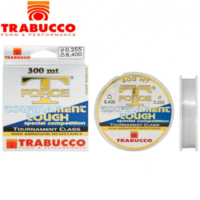 Леска Trabucco Tournament Tough диаметр 0,128мм размотка 300м прозрачная