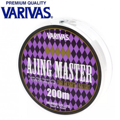 Леска монофильная Varivas Ajing Master Ester диаметр 0,104мм размотка 200м прозрачная