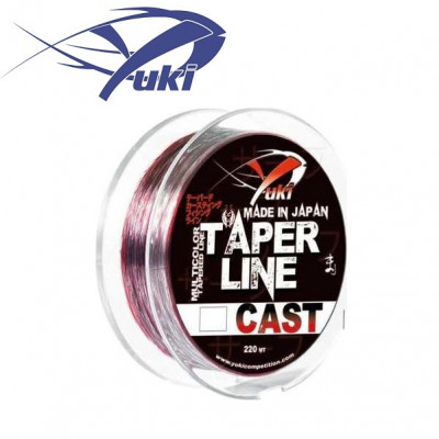 Леска коническая Yuki Traper Line Cast диаметр 0,23-0,57мм размотка 220м