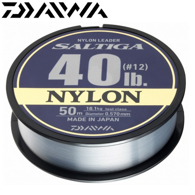 Моношоклидер Daiwa Saltiga Nylon Leader диаметр 0,74мм размотка 50м 