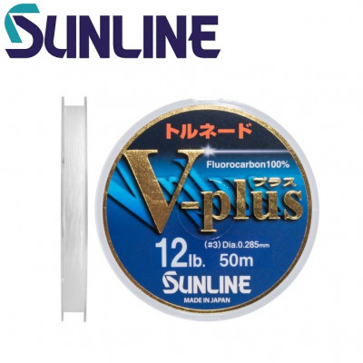 Флюорокарбон Sunline V-Plus #3,0 диаметр 0,285мм размотка 50м