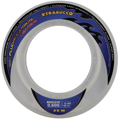 Флюрокарбон Trabucco T-Force Fluorocarbon Saltwater Leader диаметр 0,90мм размотка 25м