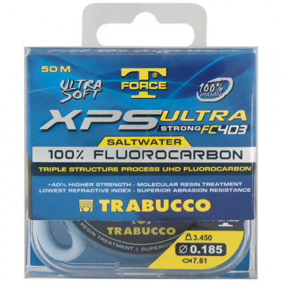Флюрокарбон Trabucco T-Force XPS Ultra FC403 Saltwater диаметр 0,164мм размотка 50м
