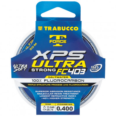 Флюрокарбон Trabucco T-Force XPS Ultra FC403 Saltwater диаметр 0,201мм размотка 50м