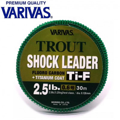 Флюорокарбон Varivas Trout Shock Leader Ti-F диаметр 0,128мм размотка 30м