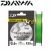 Плетёный шнур Daiwa UVF Morethan Dura Sensor X8+Si2 #1,5 диаметр 0,205мм размотка 150м салатовый