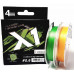 Четырёхжильный шнур Favorite X1 PE 4x #0,4 диаметр 0,104мм размотка 150м светло-зелёный