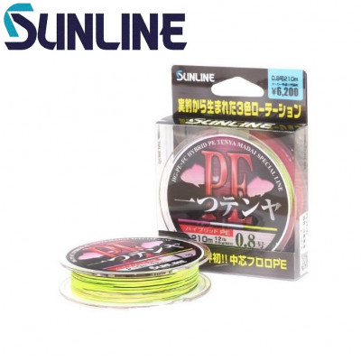 Шнур плетёный Sunline Hitotsu Tenya PE #0,7 диаметр 0,155мм размотка 210м