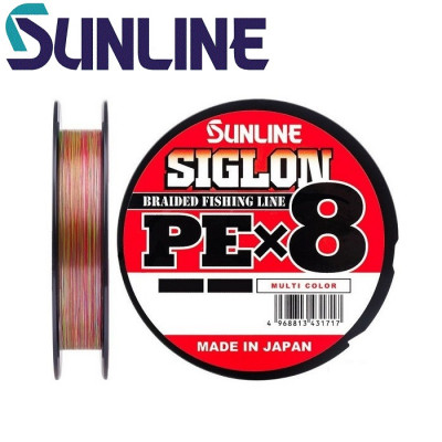 Шнур плетёный Sunline Siglon PE х8 Multi #1,7 диаметр 0,223мм размотка 150м