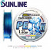 Шнур плетёный Sunline Super Cast PE Nage II размотка 200м разноцветный