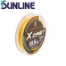 Шнур плетёный Sunline X Cast Orange-Green #0,8 диаметр 0,148мм размотка 150м