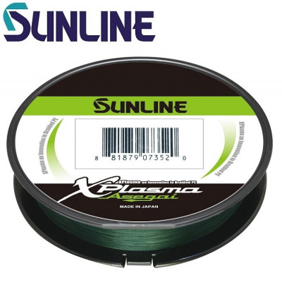 Шнур плетёный Sunline X-Plasma Dark-Green #0,8 диаметр 0,153мм размотка 150м 