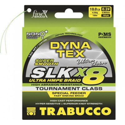 Шнур плетёный Trabucco Dyna-Tex SLK X8 Feeder/Sink #0,4 диаметр 0,104мм размотка 150м