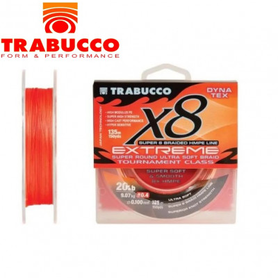 Шнур плетёный Trabucco Dyna-Tex X8 Extreme #2,5 диаметр 0,26мм размотка 135м