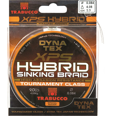 Шнур плетёный Trabucco Dyna-Tex XPS Hybrid Sink Braid #0,2 диаметр 0,084мм размотка 150м