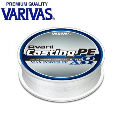 Шнур восьмижильный Varivas Avani Casting PE Max Power X8 #3 диаметр 0,285мм размотка 400м