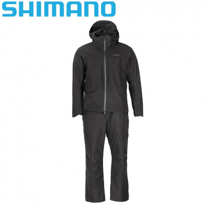 Костюм для рыбалки чёрного цвета Shimano Gore-Tex Warm Suit RB-017T