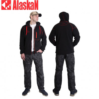 Куртка флисовая с капюшоном Alaskan BlackWater Black