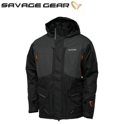Куртка осенне-зимняя Savage Gear HeatLite Thermo Jacket чёрная
