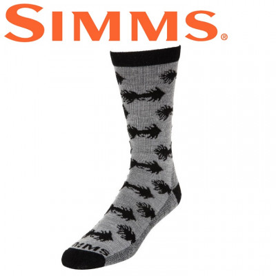 Термоноски Simms Daily Sock Woolly Bugger Steel