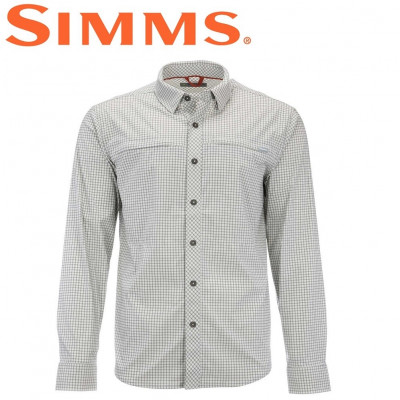 Рубашка с длинным рукавом SSimms Bugstopper Shirt Plaid Sterling Morada Plaid