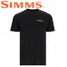  Футболка с коротким рукавом Simms Bass Outline T-Shirt Black