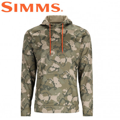 Худи Simms Challenger Hoody Regiment Camo Olive Drab 3D Print