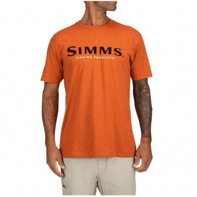  Футболка с коротким рукавом Simms Logo T-Shirt Adobe Heather