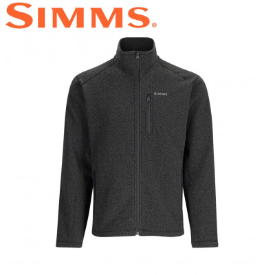 Куртка демисезонная Simms Rivershed Full Zip Black Heather 