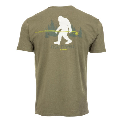  Футболка с коротким рукавом Simms Sasquatch T-Shirt Military Heather