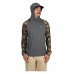 Худи Simms SolarFlex Hoody Woodland Camo/Carbon Heather