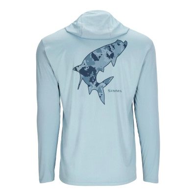 Худи Simms Tech Hoody - Artist Series Steel Blue/Tarpon