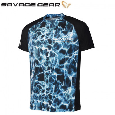  Футболка с коротким рукавом Savage Gear Marine UV T-Shirt