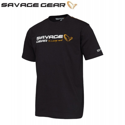  Футболка с коротким рукавом Savage Gear Signature Logo T-Shirt Black