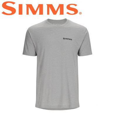  Футболка с коротким рукавом Simms Species T-Shirt Cinder Heather