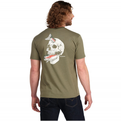  Футболка с коротким рукавом Simms Trout On My Mind T-Shirt Military Heather