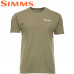  Футболка с коротким рукавом Simms Trout On My Mind T-Shirt Military Heather