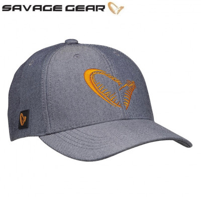 Бейсболка Savage Gear Classic Jaw Cap One Size Grey Melange