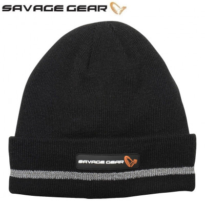 Вязанная шапка Savage Gear Reflex Beanie One Size Black/Reflex