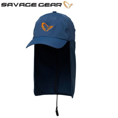 Бейсболка Savage Gear Savage Salt UV Cap One Size Blue